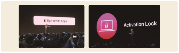 그림 2 WWDC에서 애플의 개인정보보호 기능을 설명하는 부사장 크레이그 페더리기
