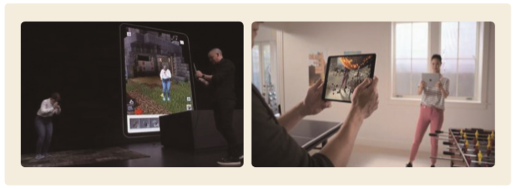 그림 4 WWDC에서 애플이 공개한 증강현실 게임