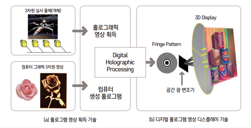 그림 2  디지털 홀로그래피 주요 기술