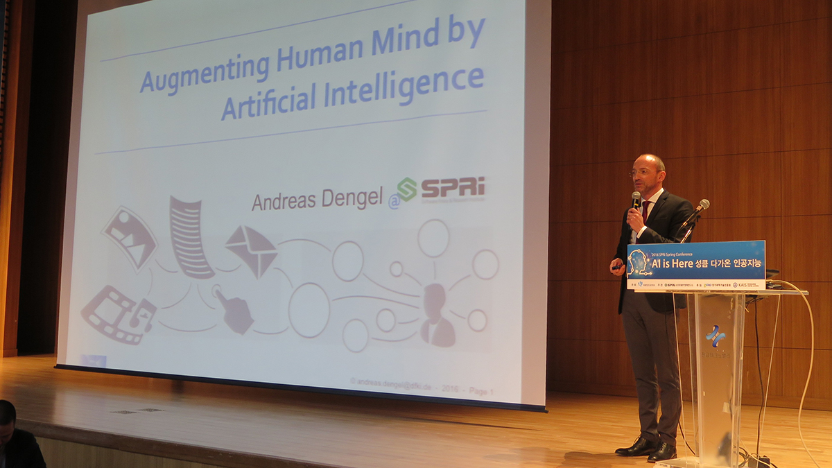 (German Research Center for Artificial Intelligence, 독일) Prof. Dr. Andreas Dengel, Director 